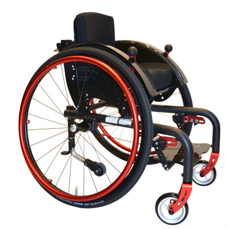 Детское инвалидное кресло-коляска активного типа с ручным приводом Sorg Mio Carbon