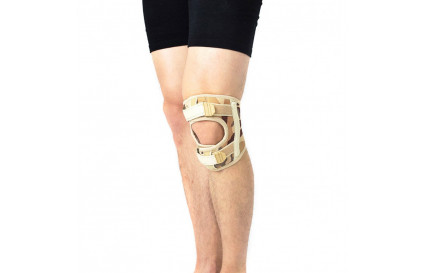 Короткий ортез коленного сустава с пружинными ребрами жесткости Reh4Mat 4army-sk-06