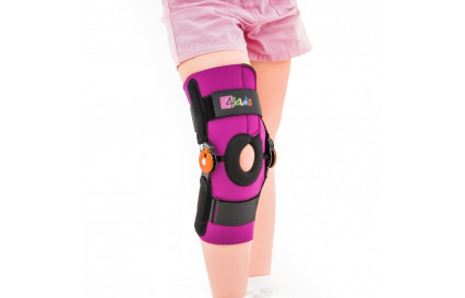 Детский ортез колена с регулировкой подвижности и пателлярным кольцом Reh4Mat FIX-KD-09