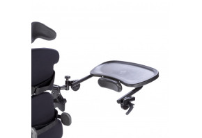 Черный литой поворотно-отводной столик 28х48 см PA5600