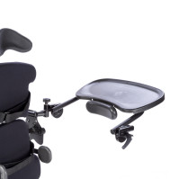 Черный литой поворотно-отводной столик 28х48 см PA5600