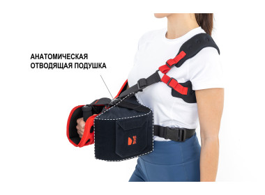 Анатомическая отводящая подушка из плотной пены.