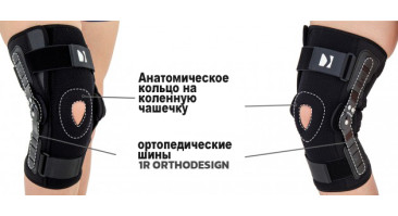 Закрытый ортез колена с регулировкой диапазона подвижности с шагом 15° Reh4Mat Am-osk-z/1r-01
