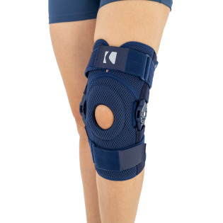 Закрытый ортез коленного сустава с регулировкой подвижности с шагом 15° и закрытым шарниром Reh4Mat Am-osk-z/1r