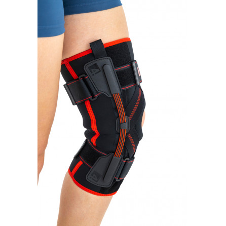 Ортез коленного сустава с эластичными шинами и перекрестными ремнями Reh4Mat Act Am-osk-z/s-a