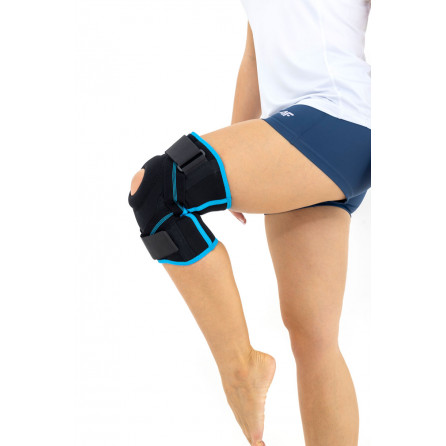 Ортез коленного сустава с упругими ребрами жесткости и крестообразной застежкой Reh4Mat Am-osk-z/s-x