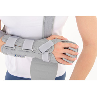 Длинный открытый ортез кисти и предплечья с фиксацией большого пальца и сепарацией пальцев Reh4Mat Largo 1 Am-osn-l-01