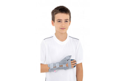 Детский длинный ортез руки и предплечья со стабилизатором большого пальца Reh4Mat AM-OSN-L-02