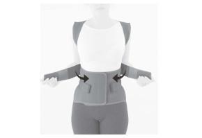 4)	Установите нужное сжатие подтяжек и закрепите его спереди