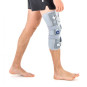 Одношинный разгружающий ортез коленного сустава с регулировкой диапазона подвижности с шагом 15° и динамичными спиральными ремнями Reh4Mat Attack 1r