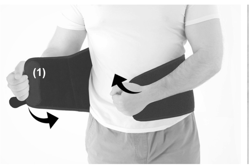 2) Застежка спереди на липучку (1)