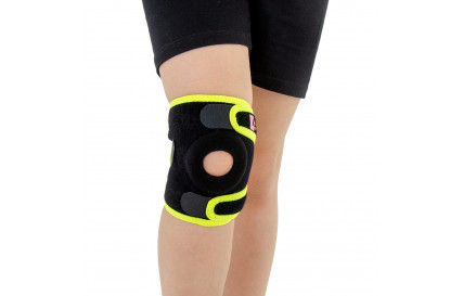 Детский укороченный открытый ортез колена со стабилизатором надколенника Reh4Mat Fix-kd-18