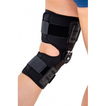 Задний открытый ортез коленного сустава с регулировкой диапазона подвижности с шагом 15° Reh4Mat Okd-04