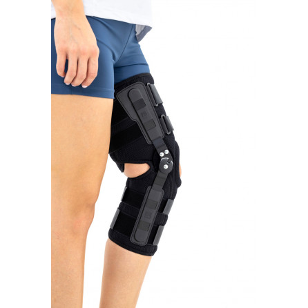 Задний длинный открытый ортез коленного сустава с регулировкой диапазона подвижности Reh4Mat Okd-07