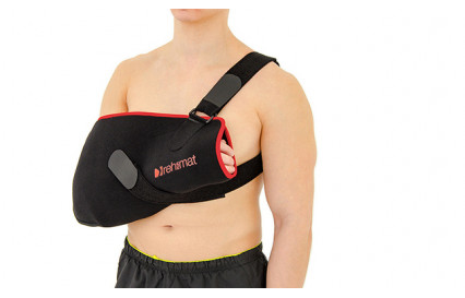 Спортивная плечевая повязка с мячом для упражнений Reh4Mat OKG-06 