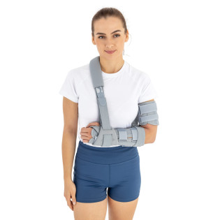 Ортез локтевого сустава с шиной 1RE с фиксацией предплечья и кисти Reh4Mat OKG-15