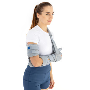 Ортез локтевого сустава с шиной 1RE с фиксацией предплечья, кисти и большого пальца Reh4Mat OKG-16