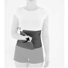 2)  закрепите на липучке