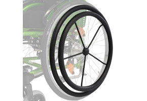 Покрытые черным ПВХ для двойного ручного привода 262402 