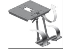 Оп. для ног рег. по углу накл. глуб 15 см раздел. 405530 (2 шт)