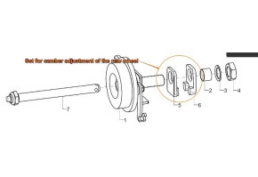 Монтажный комплект угла развала колеса 7°/11° 201516 
