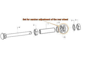 Монтажный комплект угла развала колеса 7°/11° 201518 