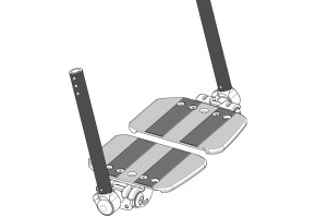 Опора для ног с подножкой Модель 4 403612 (2 шт) 