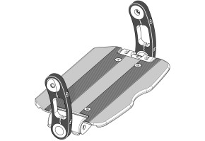 Опора для ног с подножкой Модель 2 внутр. крепление 403902 